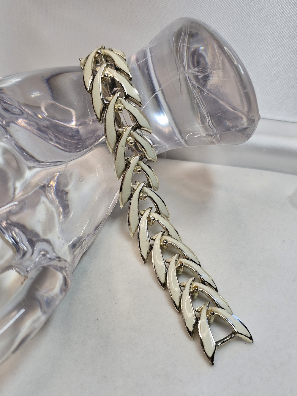 Coro Enamel and Gold Link Bracelet